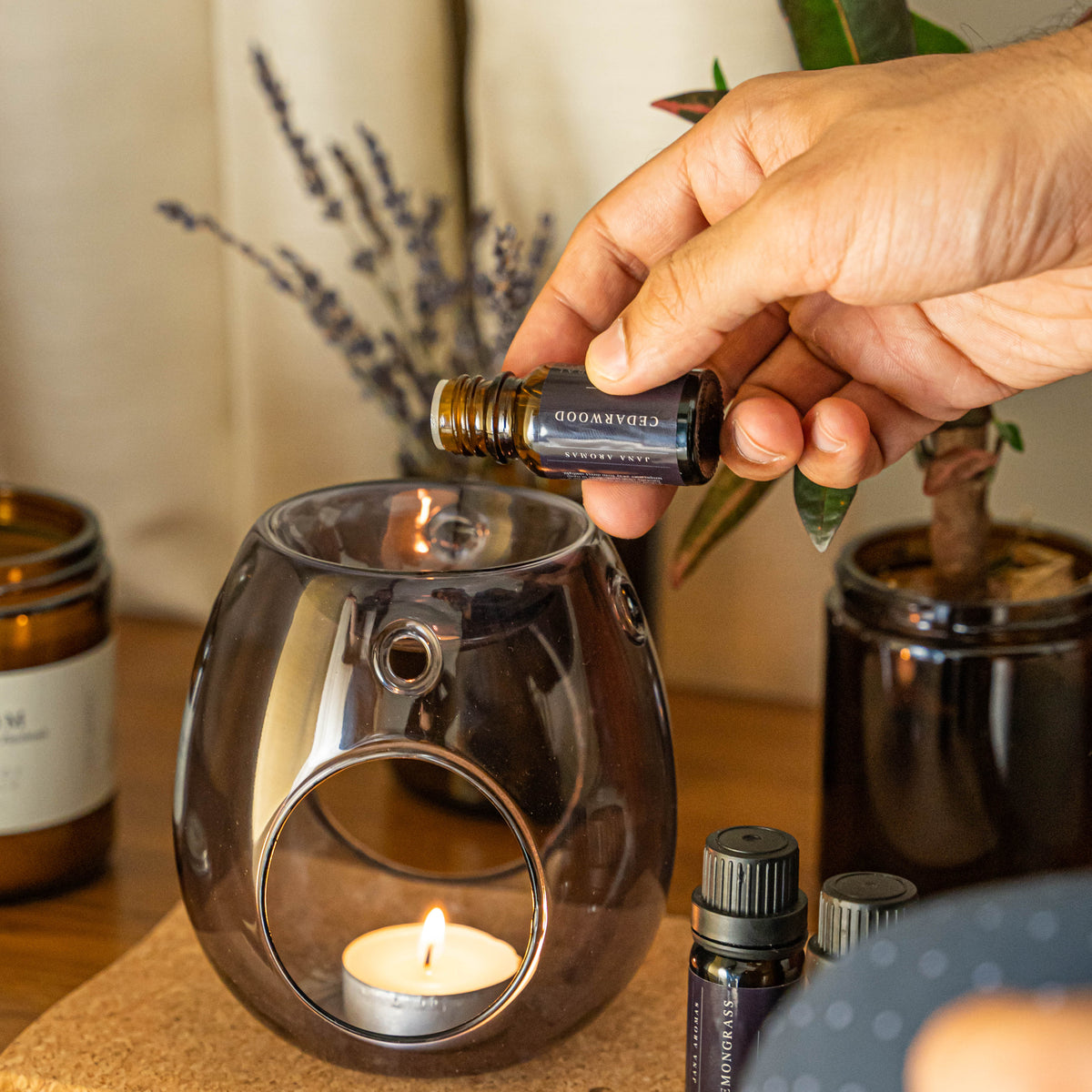 زجاج حارق الزيت الأساسي