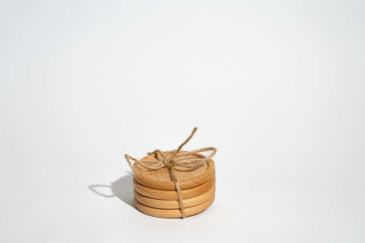 Natural Beechwood Coasters